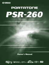 Yamaha PortaTone PSR-260 Manual de usuario
