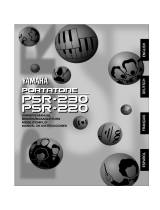 Yamaha PortaTone PSR-230 El manual del propietario