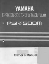 Yamaha PortaTone PSR-500M El manual del propietario