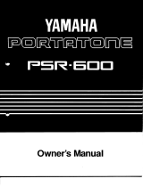 Yamaha PSR-600 El manual del propietario