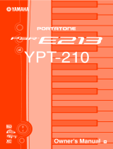Yamaha YPT210 - Portable Keyboard w/ 61 Full-Size Keys El manual del propietario