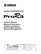 Yamaha ProR3 Manual de usuario