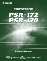 Yamaha PSR-170 Manual de usuario