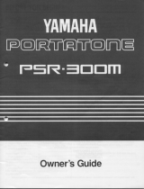 Yamaha PSR-300m El manual del propietario