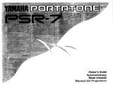 Yamaha Portatone PSR-7 El manual del propietario