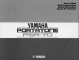 Yamaha PSR-70 El manual del propietario