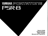 Yamaha Portatone PSR-8 El manual del propietario