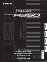 Yamaha PSR-A350 El manual del propietario