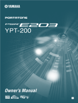 Yamaha PSR-E203 Manual de usuario