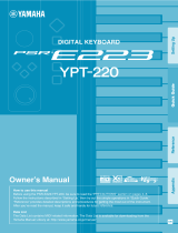 Yamaha PSR-E223 El manual del propietario