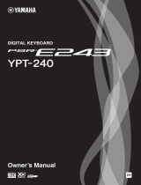 Yamaha PSR-E243 - YPT240 El manual del propietario
