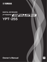 Yamaha Digital Keyboard PSR-E253 YPT-255 Manual de usuario