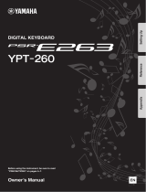 Yamaha PSR-E263 El manual del propietario