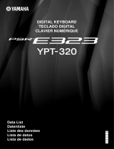 Yamaha PSR-E323 Ficha de datos