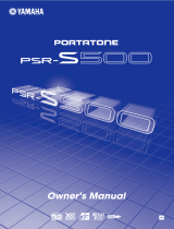 Yamaha PSR-S500 El manual del propietario