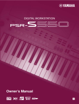 Yamaha PSR-S550 El manual del propietario