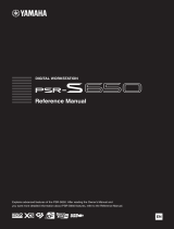 Yamaha PSR-S650 Manual de usuario