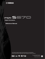 Yamaha PSR-S670 Manual de usuario