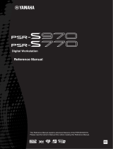 Yamaha PSR-S770 Manual de usuario