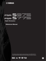 Yamaha PSR-S775 Manual de usuario