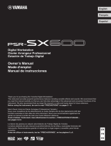 Yamaha PSR-SX600 El manual del propietario