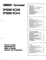 Yamaha PSS-103 El manual del propietario