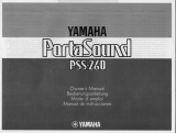 Yamaha PSS-260 El manual del propietario