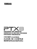 Yamaha PTX8 El manual del propietario