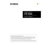 Yamaha PW5000 Manual de usuario