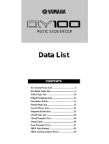 Yamaha QY100 Ficha de datos