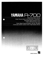 Yamaha R-700 El manual del propietario