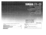 Yamaha R-8 El manual del propietario