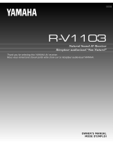 Yamaha R-V1103 Manual de usuario