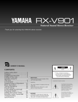 Yamaha RX-V901 Manual de usuario