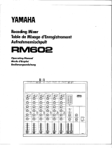 Yamaha RM602 Manual de usuario