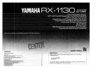 Yamaha RX-1130 El manual del propietario