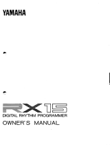 Yamaha RX15 El manual del propietario