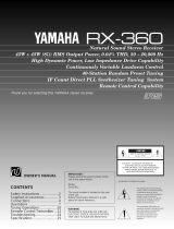 Yamaha RX500U El manual del propietario