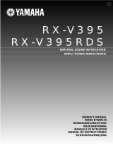 Yamaha RX-V395RDS Manual de usuario