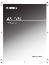 Yamaha RX-450 Manual de usuario