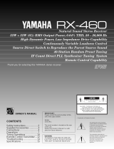 Yamaha RX-460 Manual de usuario