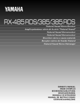 Yamaha Audio RX-385 Manual de usuario