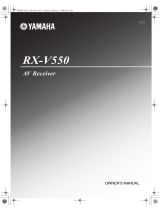 Yamaha RX-V550 El manual del propietario