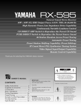 Yamaha RX-595 Manual de usuario