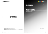 Yamaha RX-V596 Manual de usuario