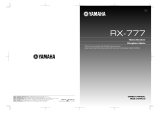 Yamaha RX-777 Manual de usuario