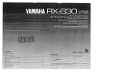 Yamaha RX-830 El manual del propietario