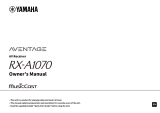 Yamaha RX-A1070 El manual del propietario