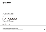 Yamaha RX-A1080 El manual del propietario