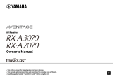 Yamaha RX-A2070BL Manual de usuario